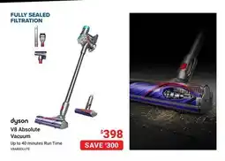 Visions Electronics Dyson V8 Absolute Vacuum offer