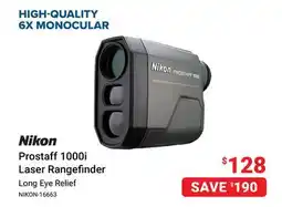 Visions Electronics Nikon Prostaff 1000i Laser Rangefinder offer