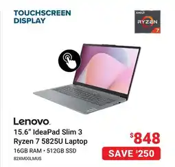 Visions Electronics Lenovo 15.6 IdeaPad Slim 3 Ryzen 7 5825U Laptop offer