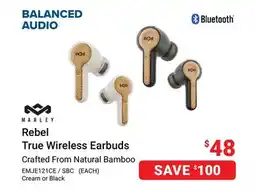 Visions Electronics MARLEY REBEL TRUE WIRELESS EARBUDS offer