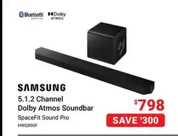 Visions Electronics SAMSUNG 5.1.2 Channel Dolby Atmos Soundbar offer