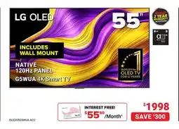 Visions Electronics LG NATIVE 120Hz PANEL G5WUA 4K Smart TV, 55 offer