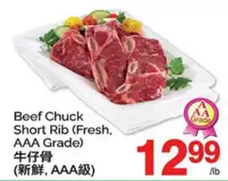 T&T Supermarket BEEF CHUCK SHORT RIB offer