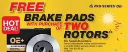 PartSource OE + Premium Brake Rotors offer