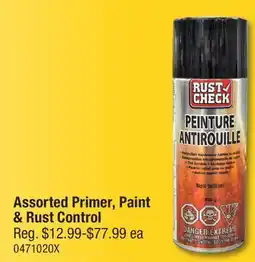 PartSource Assorted Primer, Paint & Rust Control offer