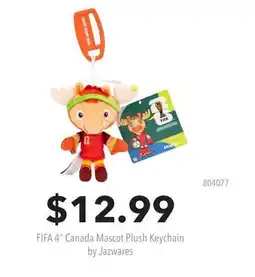 GameStop FIFA 4 Canada Mascot Plush Keychain by Jazwares offer