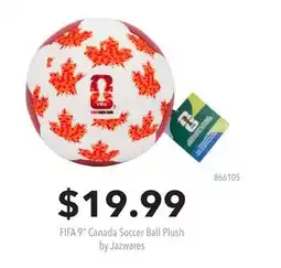 GameStop FIFA 9 Canada Soccer Ball Plush by Jazwares offer