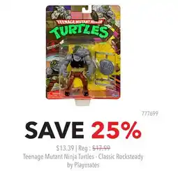GameStop Teenage Mutant Ninja Turtles - Classic Rocksteady by Playmates offer