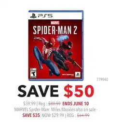 GameStop MARVEL SPIDER-MAN 2 PS5 offer
