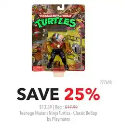 GameStop Teenage Mutant Ninja Turtles - Classic BeBop by Playmates offer