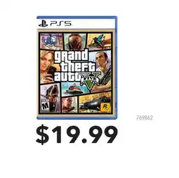 GameStop GRAND THEFT AUTO PS5 offer