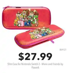 GameStop Slim Case for Nintendo Switch 2 - Mario and Friends by PowerA offer