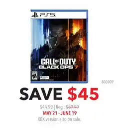 GameStop CALL OF DUTY BLACK DPS 7 offer