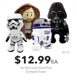 GameStop Star Wars Classic Small Plush by Imports Dragon offer