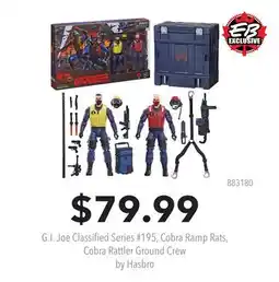GameStop G.I. Joe Classified Series #195, Cobra Ramp Rats, Cobra Rattler Ground Crew by Hasbro offer