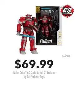 GameStop Nuka Cola T-60 Gold Label 7 Deluxe by McFarlane Toys offer