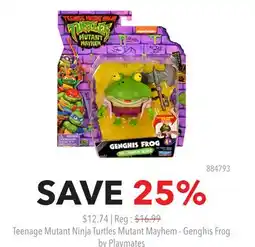 GameStop Teenage Mutant Ninja Turtles Mutant Mayhem - Genghis Frog by Playmates offer