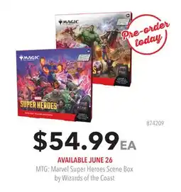 GameStop MTG: Marvel Super Heroes Scene Box by Wizards of the Coast offer