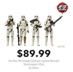 GameStop Star Wars The Vintage Collection Imperial Remnant Stormtrooper 4-Pack by Hasbro offer