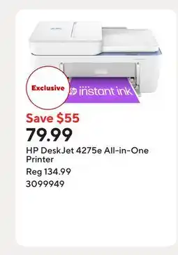 Staples HP DeskJet 4275e All-in-One Printer offer