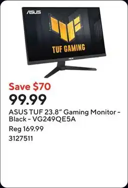 Staples ASUS TUF 23.8 Gaming Monitor - Black - VG249QE5A offer
