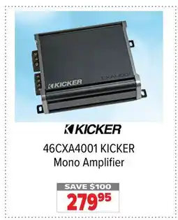 2001 Audio Video 46CXA4001 KICKER Mono Amplifier offer
