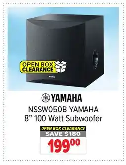 2001 Audio Video Yamaha NSSW050B 8 100 Watt Subwoofer offer