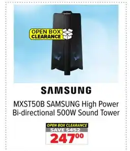 2001 Audio Video SAMSUNG MXST50B High Power Bi-directional 500W Sound Tower offer
