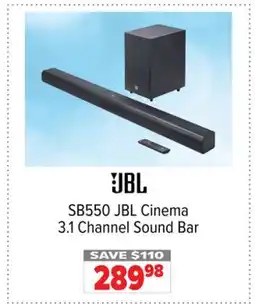 2001 Audio Video SB550 JBL Cinema 3.1 Channel Sound Bar offer