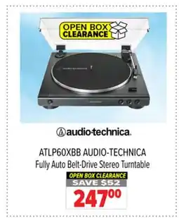 2001 Audio Video ATLP60XBB AUDIO-TECHNICA Fully Auto Belt-Drive Stereo Turntable offer