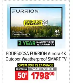 2001 Audio Video FDUP50CSA FURRION Aurora 4K Outdoor Weatherproof SMART TV 50 offer