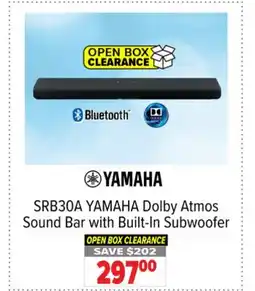 2001 Audio Video SRB30A YAMAHA Dolby Atmos Sound Bar with Built-In Subwoofer offer