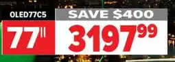2001 Audio Video OLED77C5PUA - 77 OLED 4K ALPHA 9 HDR PANEL 77 offer
