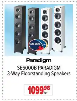 2001 Audio Video SE6000B PARADIGM 3-Way Floorstanding Speakers offer