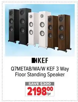 2001 Audio Video KEF Q7METAB/WA/W KEF 3 Way Floor Standing Speaker offer