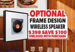 2001 Audio Video OPTIONAL FRAME DESIGN WIRELESS SPEAKER offer
