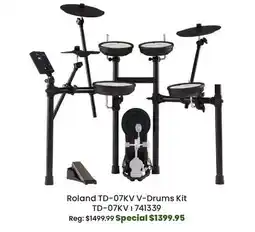 Long & McQuade Roland TD-07KV V-Drums with Rack offer