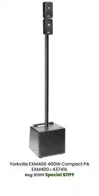 Long & McQuade Yorkville EXM400 400W Compact PA offer