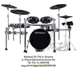 Long & McQuade Roland TD-716 V-Drums 6-Piece Electronic Drum Kit offer