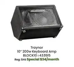 Long & McQuade Traynor 10 200w Keyboard Amp offer