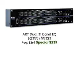Long & McQuade ART Pro Audio Dual 31 band EQ offer