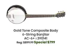 Long & McQuade Gold Tone Composite Body 6-String Banjitar AC-6 + ı offer