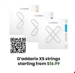 Long & McQuade D'addario XS strings offer
