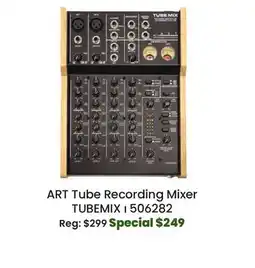 Long & McQuade ART Tube Recording Mixer TUBEMIX offer