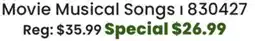Long & McQuade Movie Musical Songs offer