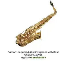 Long & McQuade Carlton Lacquered Alto Saxophone w/Case offer