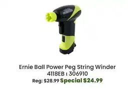 Long & McQuade Ernie Ball Power Peg String Winder offer