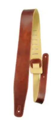 Long & McQuade Perri's Leathers Ltd 2.5 Top Grain Italian Leather Guitar Strap - Black offer