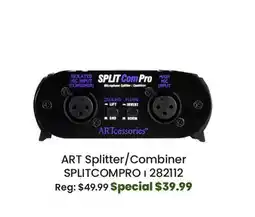 Long & McQuade ART Pro Audio Mic Line Splitter/Combiner with Phase Reverse offer