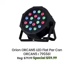Long & McQuade Orion ORCAN5 LED Flat Par Can offer